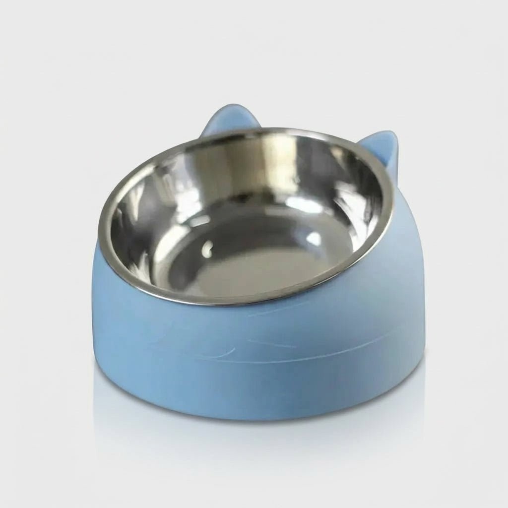 קערת נירוסטה משופעת לחתול – נקי, היגייני ונגד בלגן! - SHIMIS